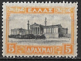 GREECE 1927 Landscapes I 5 Dr Yellow / Black  Vl. 430 MH - Ongebruikt