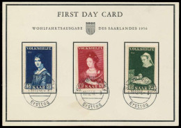 SAARLAND 1956 Nr 376-378 BRIEF FDC X78DC9E - Covers & Documents