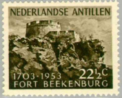 Nederlandse Antillen 1953 Fort Beekenburg - Castle NVPH 245 MNH**, Postfris  - Niederländische Antillen, Curaçao, Aruba