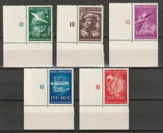 Nederlandse Antillen 1952 Zeemanswelvaren -hoekstukken - LUXE NVPH 239-243 MNH** - Niederländische Antillen, Curaçao, Aruba