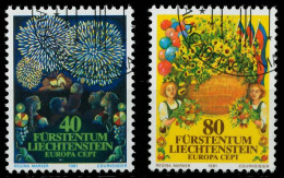 LIECHTENSTEIN 1981 Nr 764-765 Gestempelt X5A9EA2 - Used Stamps