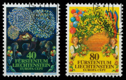 LIECHTENSTEIN 1981 Nr 764-765 Gestempelt X5A9E96 - Gebraucht