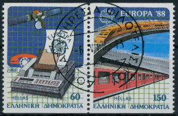 GRIECHENLAND 1988 Nr 1685C-1686C Zentrisch Gestempelt WAAGR X5CA3E6 - Used Stamps