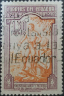 OH) 1948 ECUADOR,  MALDONADO ON BANK OF RIOBAMBA, PEDRO VICENTE MALDONADO - GEOGRAPHER, USED - Ecuador