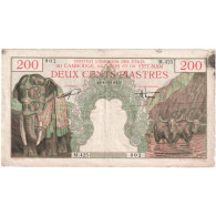 Indochine Française, 200 Piastres = 200 Riels, UNDATED 1953, KM:98, TB+ - Indochine