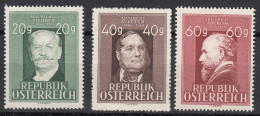 Österreich - Austria Mi. 855-857 * Ungebraucht Ziehrer/Stifter/Amerling  (17838 - Altri & Non Classificati