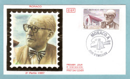 FDC Monaco 1987 - Le Corbusier - YT 1606 - FDC