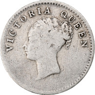 Inde Britannique, Victoria, 2 Annas, 1841, Bombay, Argent, TB, KM:459 - Kolonies