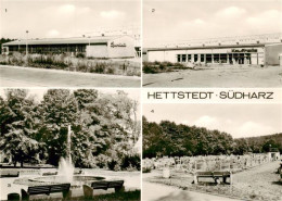 73907523 Hettstedt Sporthalle HO Kaufhalle Wasserspiel Im Stadtpark Schwimmbad - Hettstedt