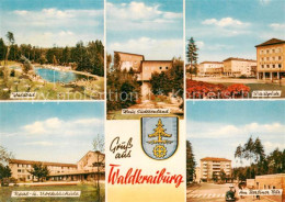 73868096 Waldkraiburg Waldbad Real Und Volksschule Haus Sudetenland Stadtplatz A - Waldkraiburg