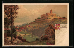 Lithographie Königstein I. Taunus, Blick Zur Burg  - Taunus