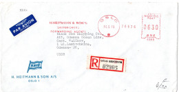 L79441 - Norwegen - 1978 - 630o AbsFreistpl "Heitmann" A R-LpBf OSLO -> ODESSA (UdSSR) - Storia Postale