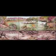 ISRAEL 2007 - Scott# 1708 Nature Reserve Tab Set Of 3 MNH - Unused Stamps (without Tabs)