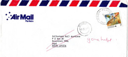 L79446 - Australien - 1988 - $1 Notfallhilfe EF A LpBf MILSON'S POINT -> BERGVLIET (Südafrika), Zurueck Als "unbekannt" - Lettres & Documents