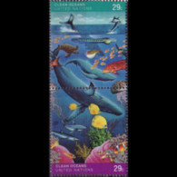 UN-NEW YORK 1992 - Scott# 604a Clean Ocean Set Of 2 MNH - Unused Stamps