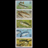 U.S.A. 1986 - Scott# 2209a Fish Set Of 5 MNH - Ongebruikt