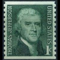 U.S.A. 1968 - Scott# 1299 Thomas Jefferson 1c MNH - Nuevos