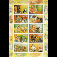 SOUTH AFRICA 2004 - Scott# 1338 Sheet-Volunteers MNH - Neufs