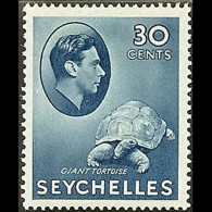 SEYCHELLES 1938 - Scott# 139 Giant Tortoise 30c LH - Seychelles (1976-...)