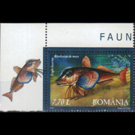 ROMANIA 2007 - Scott# 4919 Black Sea Fish W/lab. 7.7l MNH - Unused Stamps