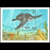 VIRGIN IS. 1988 - Scott# 630 S/S Trunk Turtle MNH - Iles Vièrges Britanniques