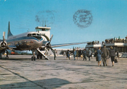 Airport Cilipi Dubrovnik Croatia Old Postcard JAT Convair Metropolitan 1970 - Aerodrome