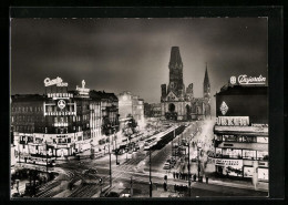 AK Berlin-Charlottenburg, Kaiser-Wilhelm-Gedächtniskirche V. Kurfürstendamm Aus Gesehen  - Charlottenburg