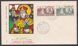 Vatican City 1959 Private FDC Saint Casimir, Patron Saint Of Lithuania, Christianity, Christian, First Day Cover - Briefe U. Dokumente