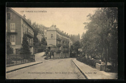 CPA Plombières-les-Bains, Sur La Route De La Gare  - Bains Les Bains