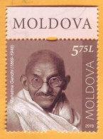 2019 Moldova Moldavie   Mahatma Gandhi India 1v Mint - Mahatma Gandhi