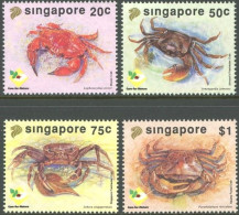 SINGAPORE 1992 NATURE PROTECTION, CRABS** - Schaaldieren