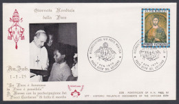 Vatican 1975 Private Cover Pope Paul VI, Children, Christian, Christianity, Catholic Church - Lettres & Documents