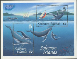 SOLOMON ISLS. 1997 PACIFIC EXPO S/S, WHALES** - Whales