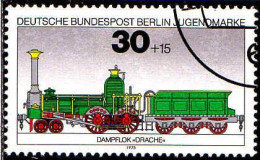 Berlin Poste Obl Yv:452/455 Pour La Jeunesse Locomotives (Beau Cachet Rond) - Used Stamps