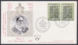 Vatican 1974 Private Cover Pope Pius XI, Christian, Christianity, Catholic Church - Lettres & Documents
