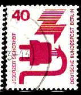 Berlin Poste Obl Yv:395 Mi:407A Jederzeit Sicherheit Accidents Electriques (cachet Rond) - Used Stamps