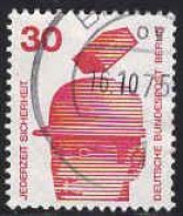 Berlin Poste Obl Yv:389 Mi:406A Jederzeit Sicherheit Accidents De Chantier (Beau Cachet Rond) - Used Stamps