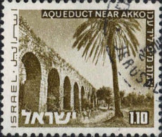 Israel Poste Obl Yv: 537 Mi:601x Aqueduct Near Akko (Beau Cachet Rond) - Gebruikt (zonder Tabs)