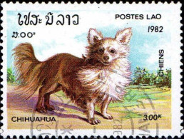 Laos Poste Obl Yv: 428 Mi:578 Chihuahua (TB Cachet Rond) - Laos