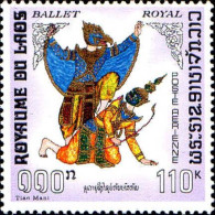 Laos Avion N** Yv: 56/57 Danses Ballet Royal - Laos