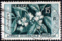 AOF Poste Obl Yv:62 Mi:82 Le Café (TB Cachet Rond) - Used Stamps
