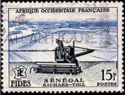 AOF Poste Obl Yv:58 Mi:78 FIDES Sénégal Richard-Toll (Obl.mécanique) - Gebruikt