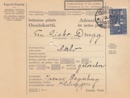 Finnland: 1931: Paketkarte Von Helsinki - Sonstige & Ohne Zuordnung