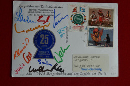 1978 Deutsch French Everest Expedition Signed Herrligkoffer + 11 Climbers Mountaineering Himalaya Alpinisme Escalade - Sportifs