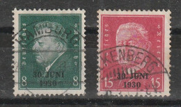 1930 - REICH   Mi No 444//445 - Usados