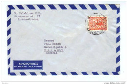 Griechenland, 1956, Flugpost- Kuvert Nach Wien (12801E) - Brieven En Documenten