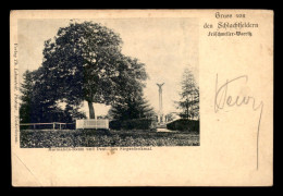 67 - WOERTH - GRUSS VON DEN SCHLACHFELDERN - MACMAHON BAUM UND DEUTSCHES SIEGESDENKMAL - GUERRE DE 1870 - VOIR ETAT - Wörth