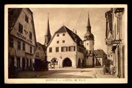 67 - BENFELD - L'HOTEL DE VILLE - LE RESTAURANT "AU CYGNE" - F. ROTTER DENTISTE - Benfeld