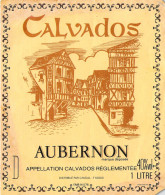 ALIMENTATION ETIQUETTES CALVADOS AUBERNON 11 X 13 CM - Alcohols & Spirits