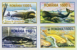 224  Baleines: 4 Entiers (c.p.) 2003 - Whales, Whaling Stationery Postcards. Whale Baleine - Wale